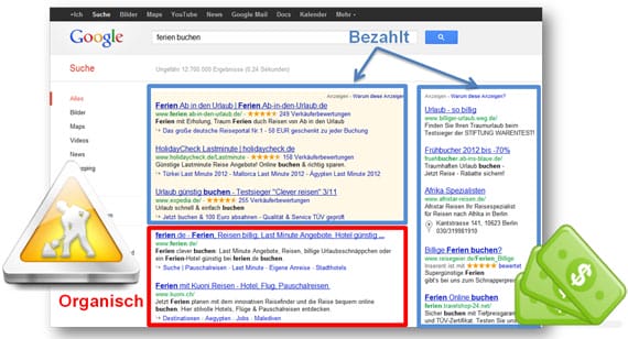 Organisch-Vs-Bezahlt Organisch Vs Bezahlt