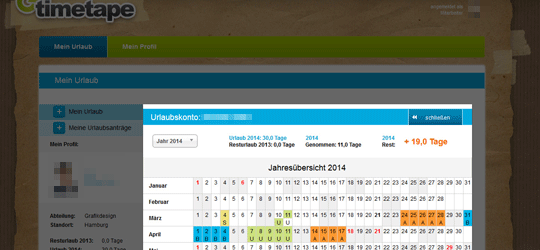 timetape-urlaubskonto