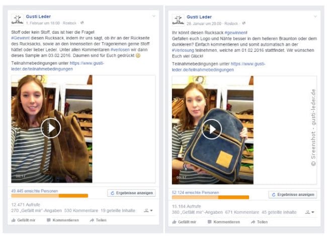 Wie Gusti Leder auf Facebook mit einfachen Product Sample Videos Pepsi überholen konnte 1 Facebook-Likes von Gusti-Leder