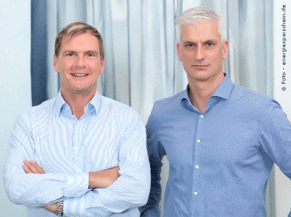 EnergieSparSchein - innovative Produkte für mehr Energieeffizienz 1 Das EnergieSparSchein Gründerduo