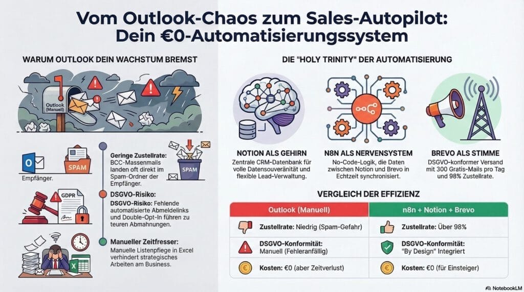 Sales-Autopilot mit n8n & Brevo: Deine 0 Euro-Automatisierung 1 Leitfaden Sales Autopilot